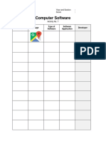 Computer Software: Name Image Type of Software Software Application Developer
