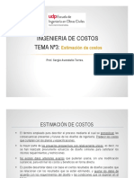 Tema 3 - Estimacion de Costos - 1