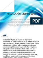 Resolución 1319 de 2010