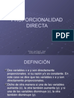 Proporcionalidad Directa