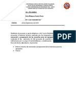 Extracción y preparación de muestras de agregados en cantera de Ilave