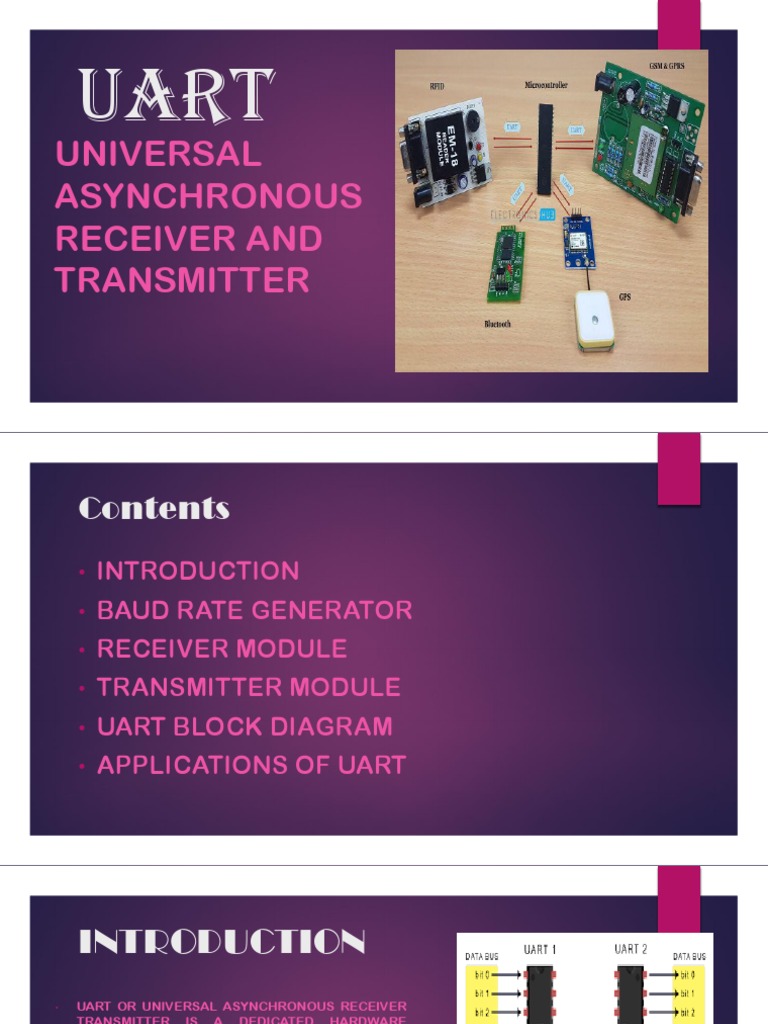 Universal Asynchronous Receiver and Transmitter | PDF | Electronic ...
