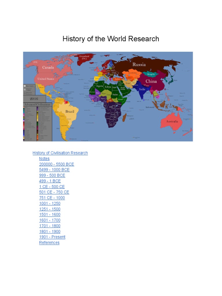 World History Timeline Overview | PDF