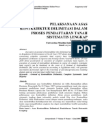 Pelaksanaan Asas Kontradiktur Delimitasi Dalam PDF