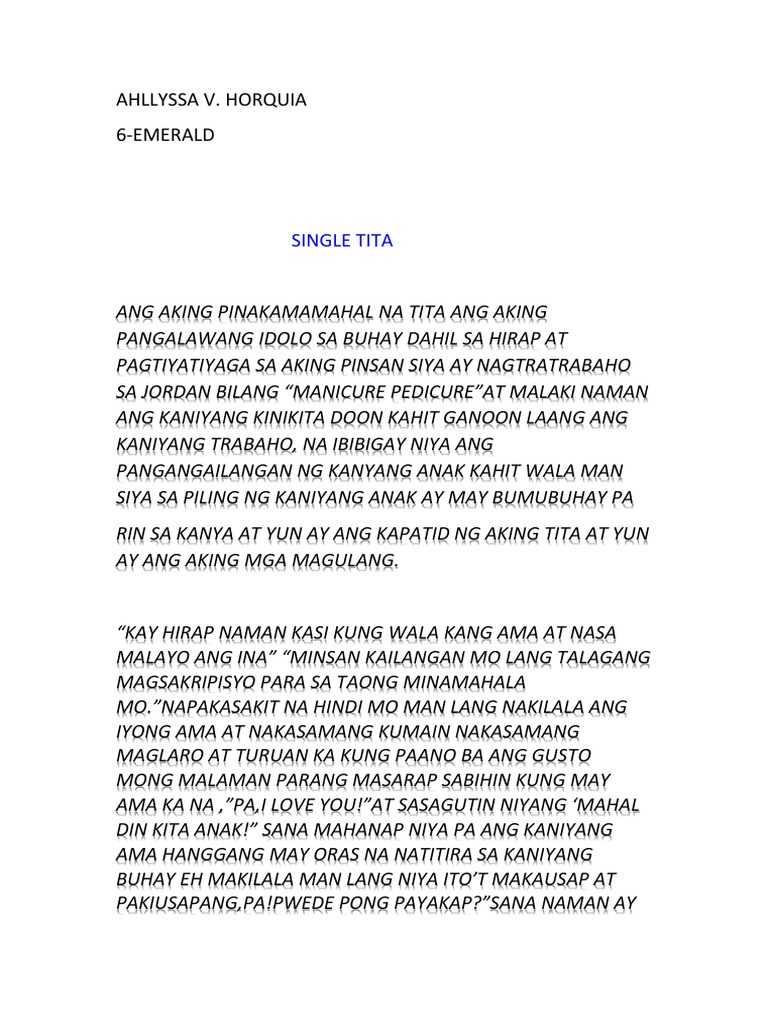 feature writing article tagalog