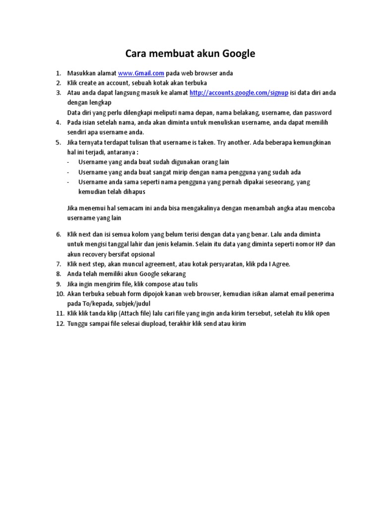 Cara membuat akun google pdf