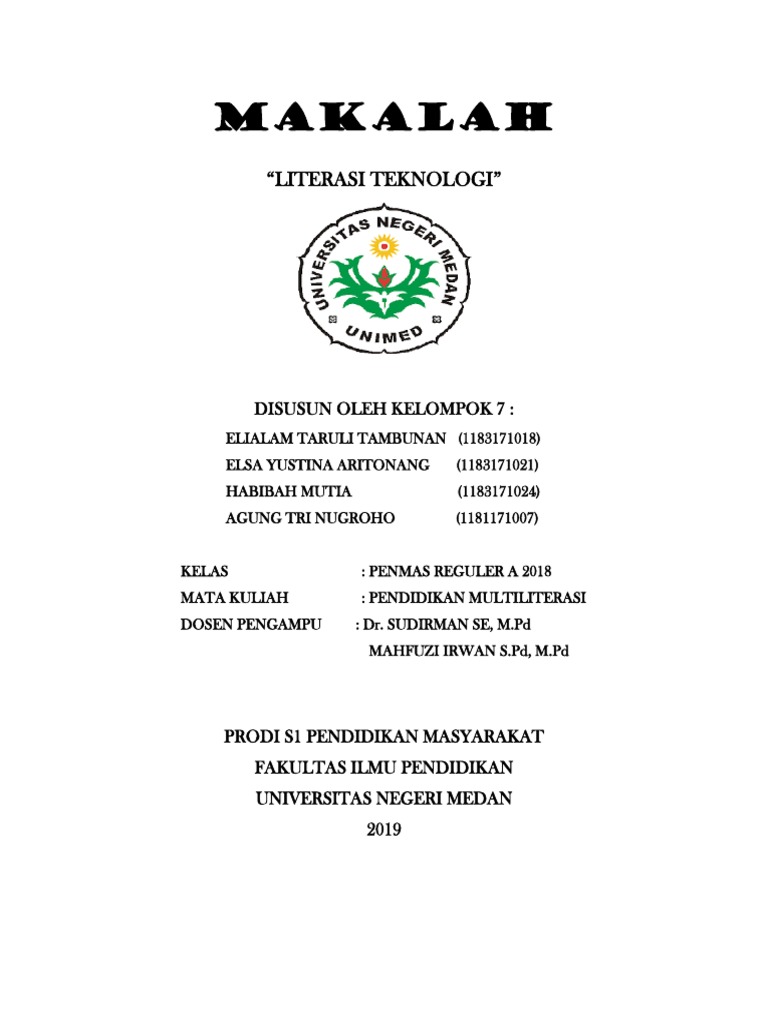 Makalah Literasi Teknologi