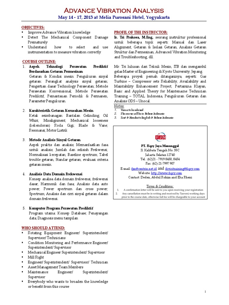 Advanced Vibration Analysis Course | PDF | Engineering | Mechanical ...
