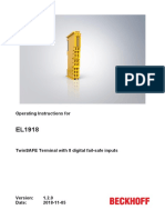 Beckhoff EL1918 Safety Input