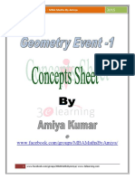 Concepts Geometry Event 1 - MBA Maths by Amiya