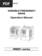 Operation Manual: Variable Frequency Drive