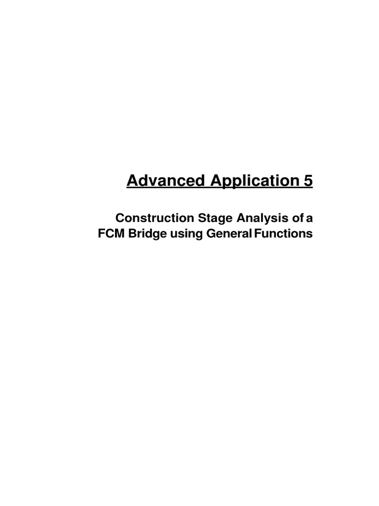 Tutorial Fcm General Pdf Prestressed Concrete Structural Analysis