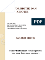 Faktor Biotik Dan Abiotik