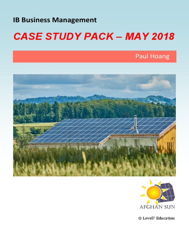 Case Study Pack May 2018 Paul Hoang PDF PDF