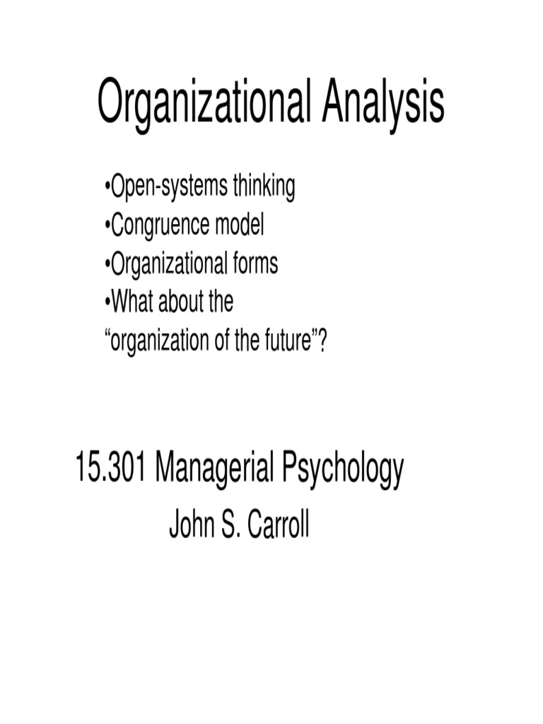 Strategic Organizational Analysis Template PDF | PDF | Business Process ...