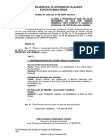 Prefeitura Municipal de Governador Valadares Estado de Minas Gerais