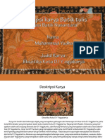 Deskripsi Karya Batik Canting Emas UNY