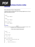 40 Java Inheritance Practice Coding Questions