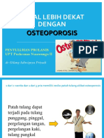 Penyuluhan Osteoporosis Lansia