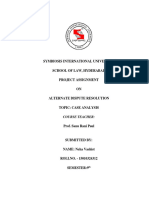 Case analysis of MR Engineers Constructions Pvt. Ltd v SomDatt Builders