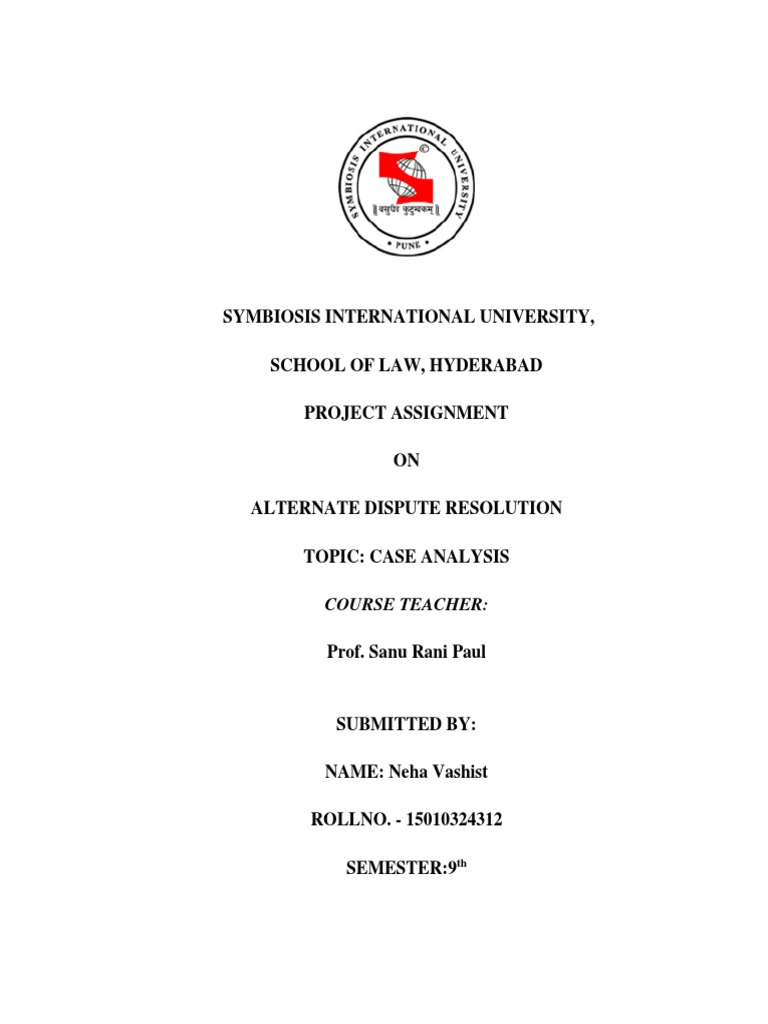 MR Engineers v Som Datt Builders Case Analysis | PDF | Arbitration | Judge