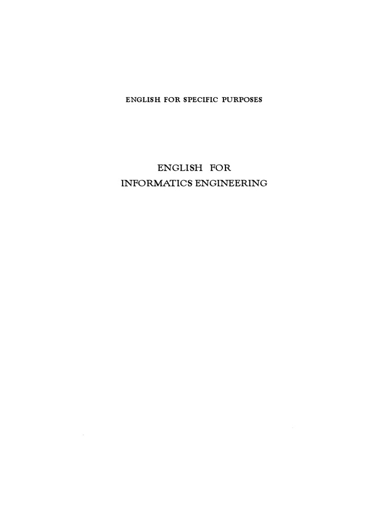 English For Informatics Engineering | PDF | Information Technology ...