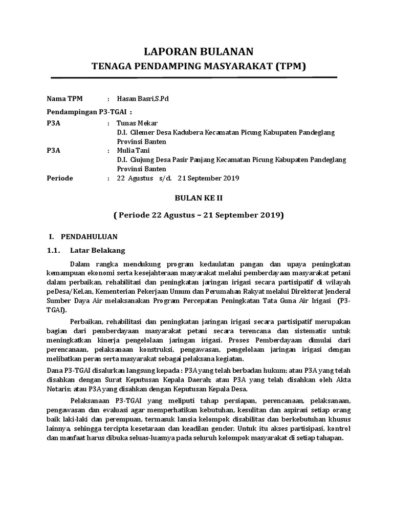 2 Laporan Bulanan 2 Ok Docx