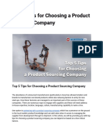 Top 5 Tips For Choosing A Product Sourcing Company