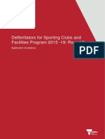 Defibrillators For Sporting Clubs and Facilities Program 2015 - 19: Round 5