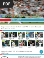 The Racquets of Roger Federer: 25 July 2017