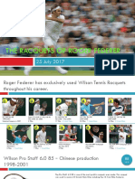 The Racquets of Roger Federer: 25 July 2017