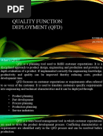 Quality Function Deployment (QFD) : Roshan Kumar.R 2015507039