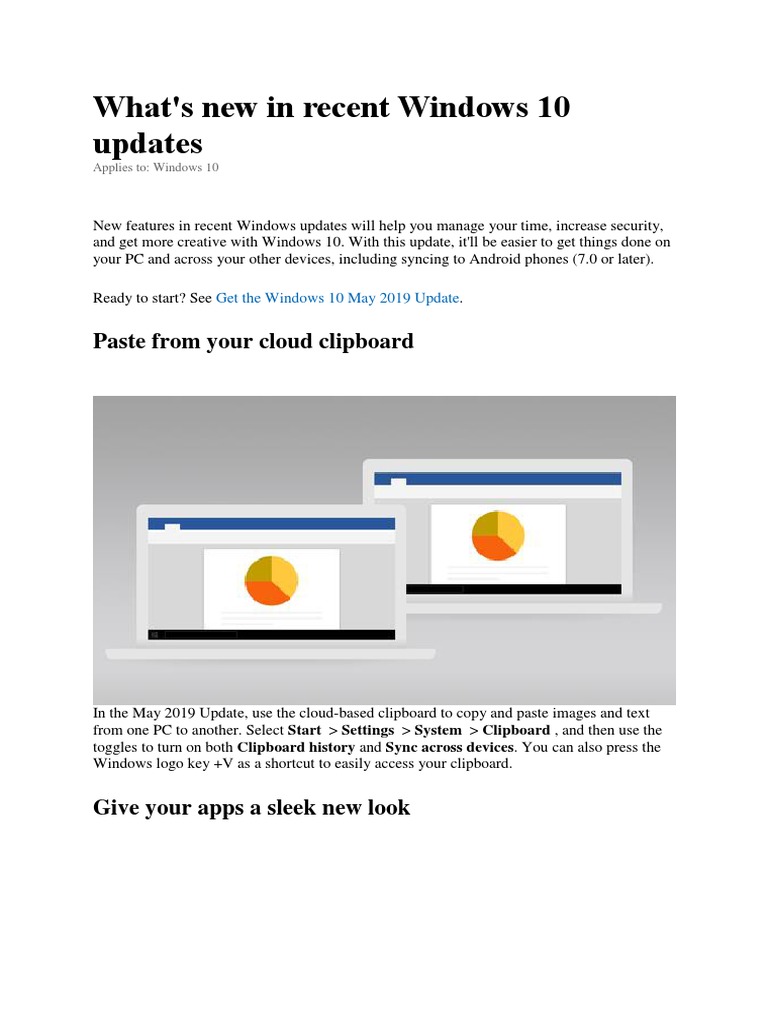 WHAT DOES THE NEW WINDOWS 10 UPDATE DO intelligence overview