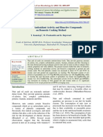 1.evaluation of Antioxidant Activity and Bioactive Compounds On Domestic Cooking Method