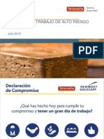Reunión Grupal HS Julio 2019 - Permisos de Trabajo de Alto Riesgo (PETAR)