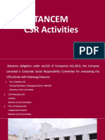 CSR Activities PDF