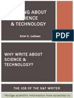 Writing About Science & Technology: Ariel C. Lalisan