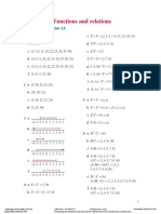 Chapter 1 - Functions and Relations: Solutions To Exercise 1A