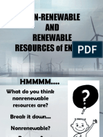 Non-Renewable AND Renewable Resources of Energy