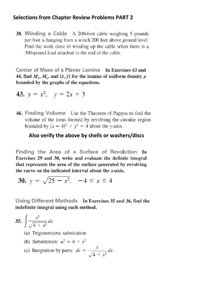 Selections From Chapter Review Problems PART 2 | PDF | Technology ...