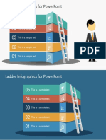Ladder Infographics For Powerpoint: This Is A Sample Text