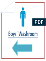 Boys Washroom Care Guide