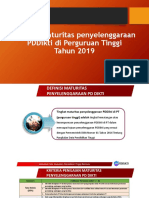 Indikator Maturitas Monev PDDIKTI Forum PD1 2019