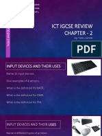 Ict Igcse Review Chapter - 2: Name: Form: Date