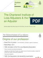 The Chartered Institute of Loss Adjusters & The Role of An Adjuster