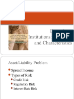 Depository Institutions: Activities and Characteristics