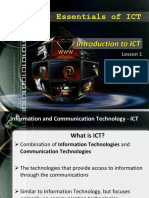 Essentials of ICT: Lesson 1