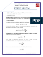 Medidas directas: objetivos, fundamentos, materiales y mediciones