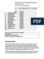 Project Title: Underwater Turbine