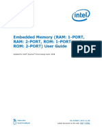 Embedded Memory (RAM: 1-PORT, RAM: 2-PORT, ROM: 1-PORT, and ROM: 2-PORT) User Guide